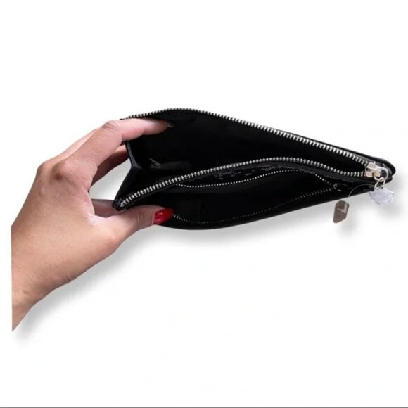 VICTORIA’s SECRET Sequin Black 2 Pocket Wallet—NWT - Picture 2 of 2